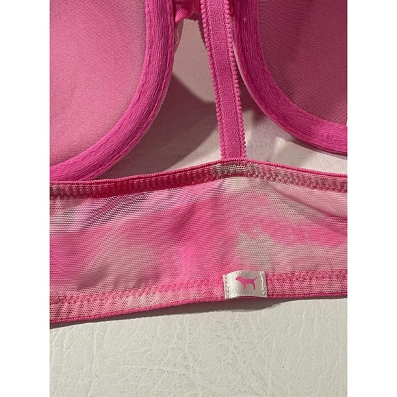 32A PINK by Victoria’s Secret Wear Everywhere Demi Front Closure Racer Back Bra - Picture 9 of 9